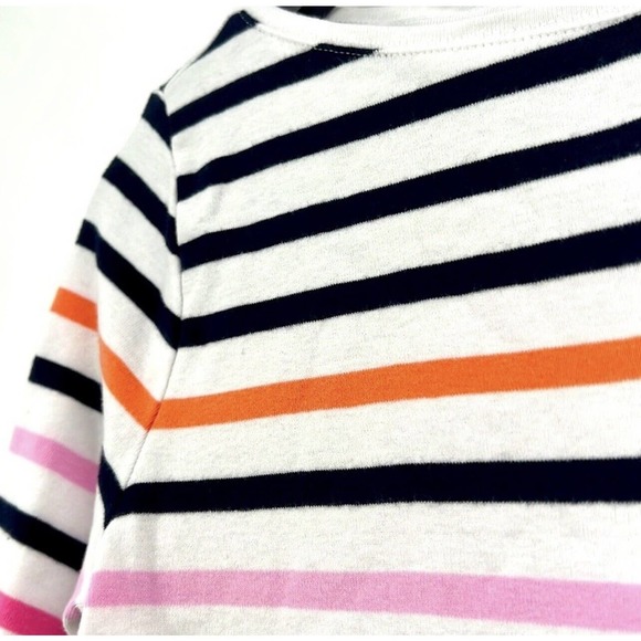 Talbots The Talbots Tee -  Multicolor Stripe 3/4 Sleeve Blouse Small - Picture 2 of 6
